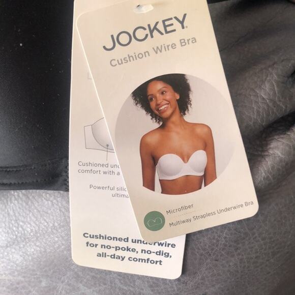 NWT  Womens Jockey Black  Cushion Wire Bra Size 38B Multiway Straps - Picture 3 of 3